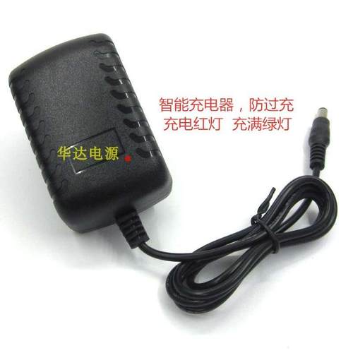 4四2轮儿童电动摩托车蓄电池6V12V700MA1A2A挖掘机电源适配充电器