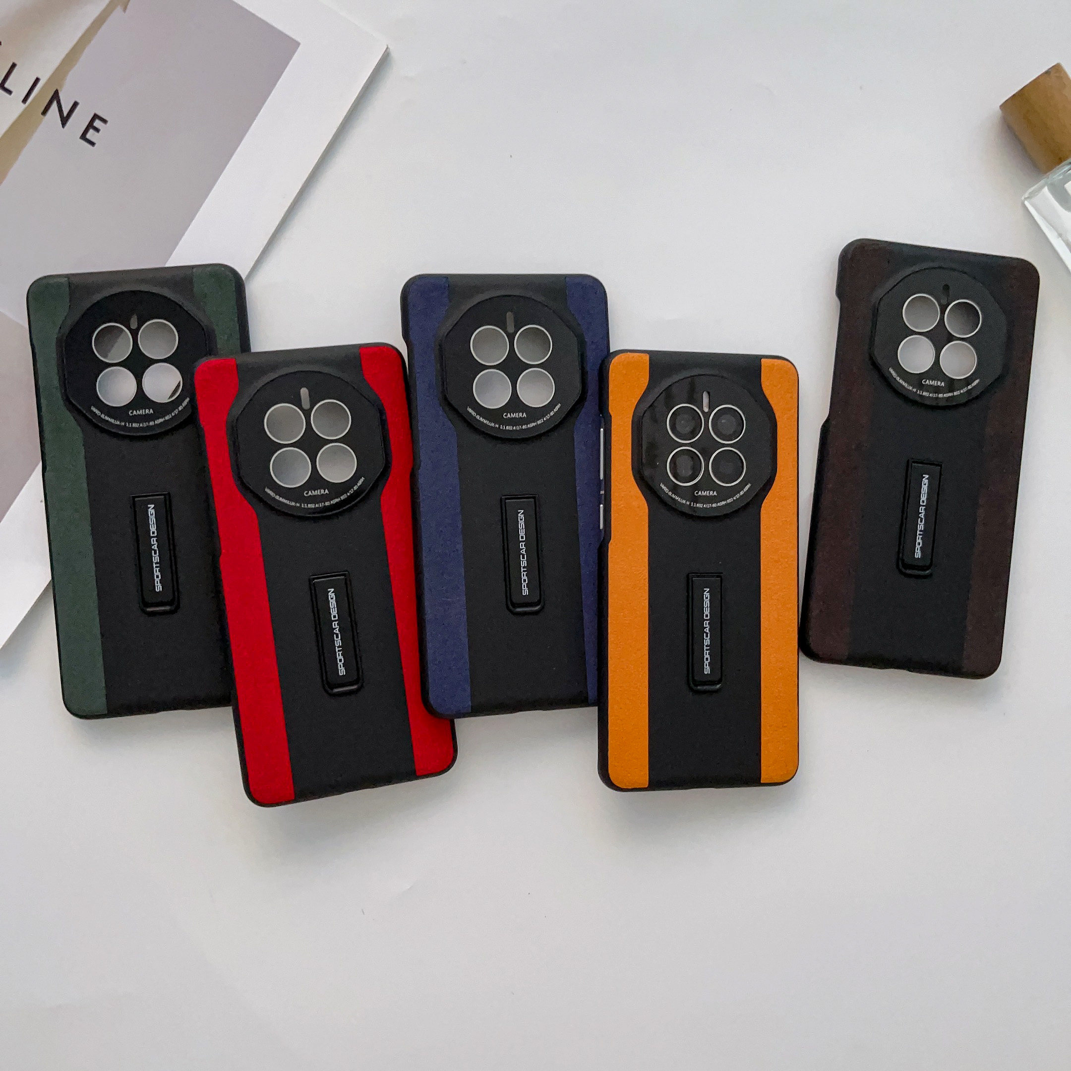 适用华为mate60pro手机壳简约支架新款mate60秒变保时捷华为mate50防摔壳高级感40防滑保护套MT30护镜男女款