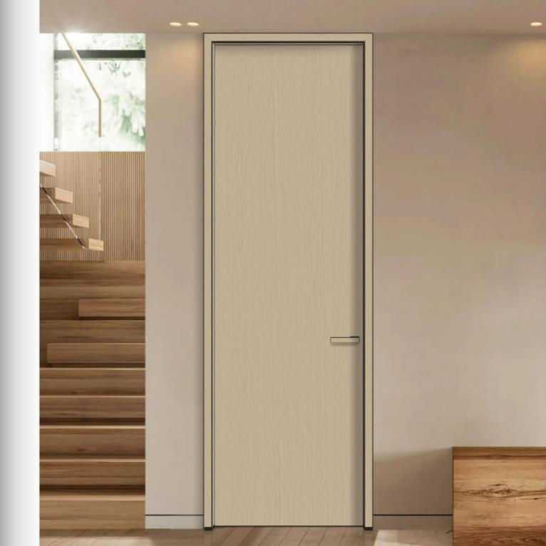 工厂直供 铝木门 铝框铝包木扇 铝木线 卧室房间门 防潮防水