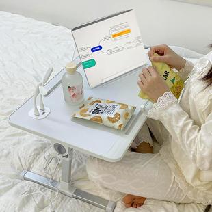 宿舍上下铺家用折2626叠室小桌 3Y寝记笔本升床上电脑桌可降款