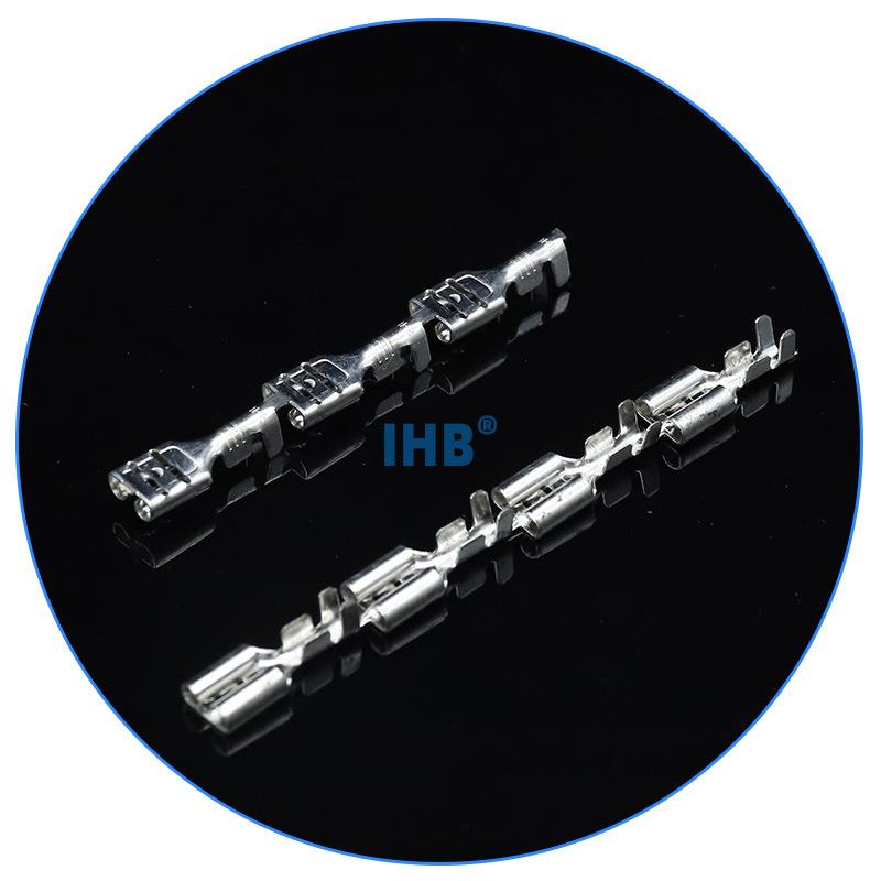 66.3连带.3连带端插簧直连横送连端绕子压接插件冷250端子接线子