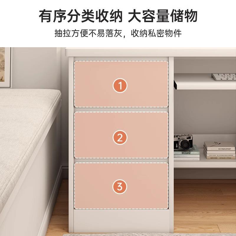 室电脑桌台式书学生家用卧学VXR习桌简约桌抽工作台带屉办公桌子