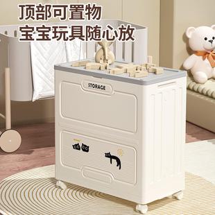 衣服收纳整理箱大容量家用翻盖带轮可折叠衣物被子储物柜箱收纳筐