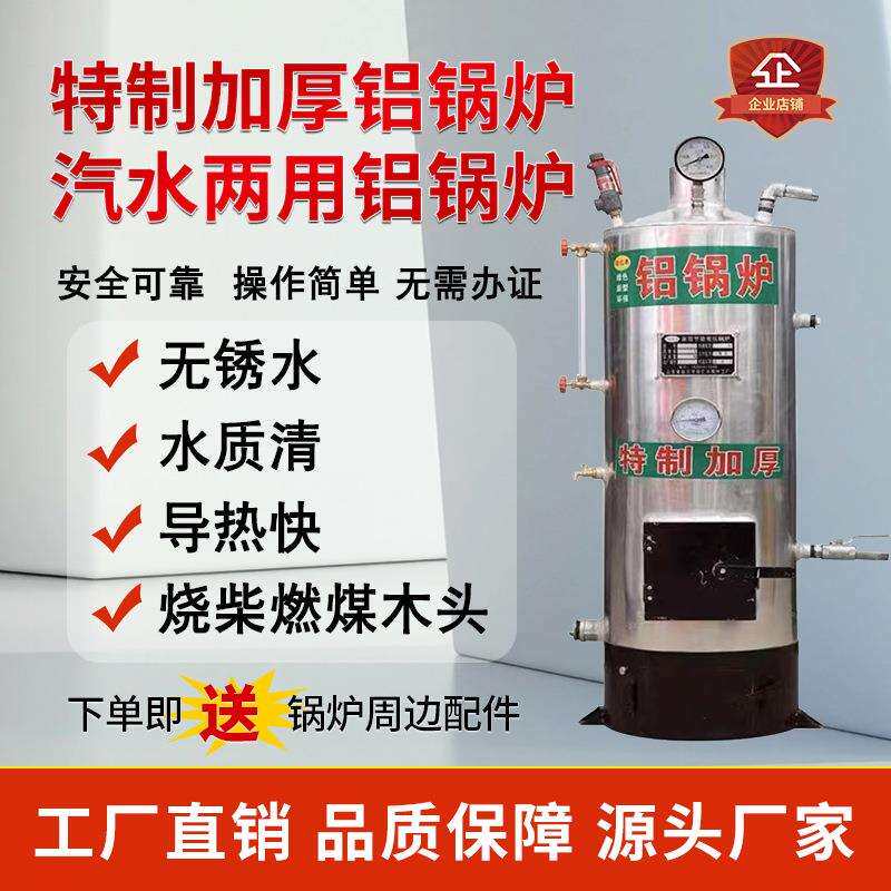 铝制农村家用取暖锅炉燃煤供暖蒸汽暖气炉地暖柴火烧水炉柴煤两用