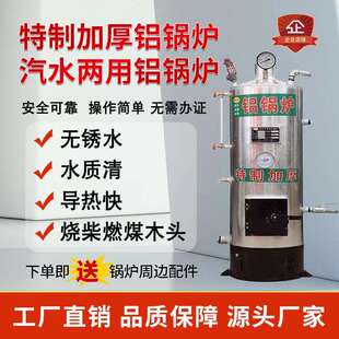 铝制农村家用取暖锅炉燃煤供暖蒸汽暖气炉地暖柴火烧水炉柴煤两用