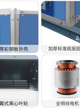 低噪音柜式离心风机箱HTFC-I-9 1.1KW 3000m3/h  499pa  380V