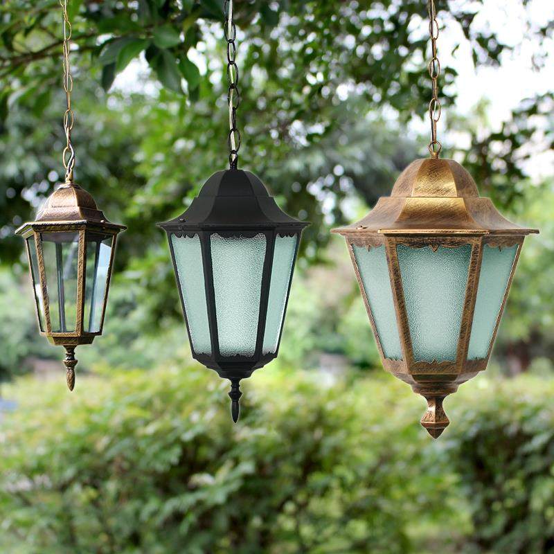 田园简约防雨户外吊灯 葡萄架防水吊灯庭院灯走廊楼梯路灯阳台灯