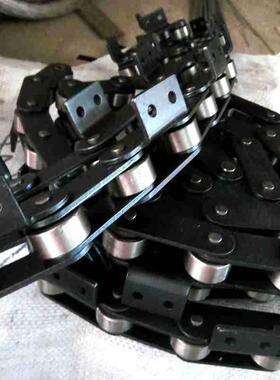 弯板链条非标链条传动链双侧弯板滚子链c2062c2082弯板单双孔链条