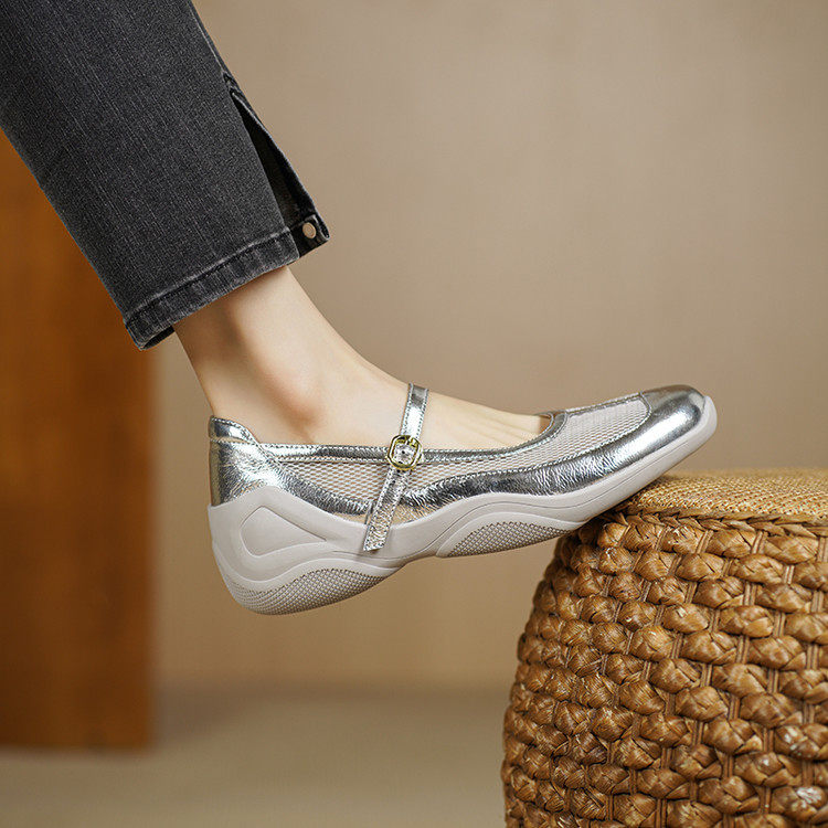 软羊皮透气网纱休闲玛丽珍女鞋厚底内增高真皮银色单鞋女夏季新款,户外/登山/野营/旅行用品,登山鞋/徒步鞋,淘宝优惠券,粉丝福利购,淘宝优惠卷