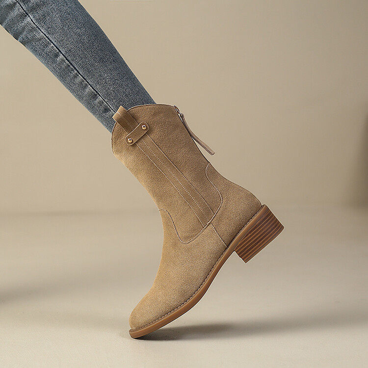 复古风骑士小短靴2023年秋季新款粗跟通勤马丁靴西部牛仔靴女,户外/登山/野营/旅行用品,登山鞋/徒步鞋,淘宝优惠券,粉丝福利购,淘宝优惠卷