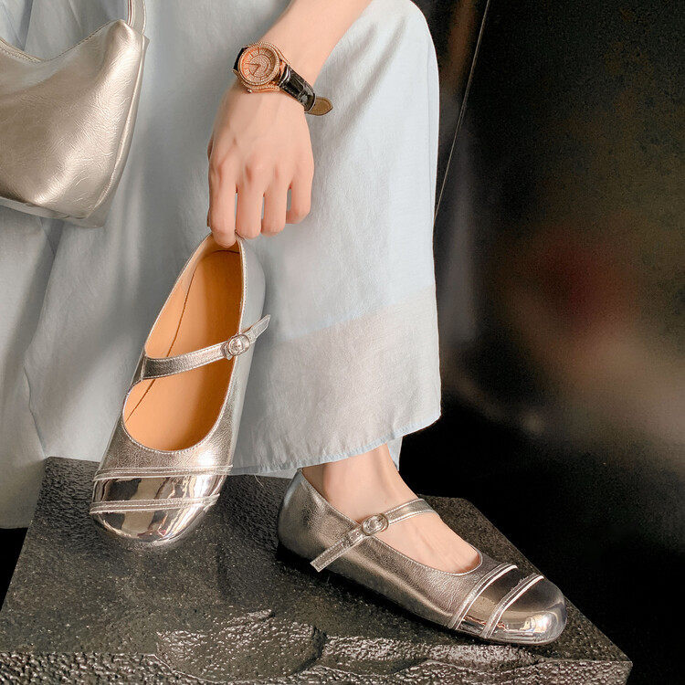 单鞋浅口圆头玛丽珍单鞋2023秋低跟拼接鞋头仙女风芭蕾舞平底鞋,户外/登山/野营/旅行用品,登山鞋/徒步鞋,淘宝优惠券,粉丝福利购,淘宝优惠卷