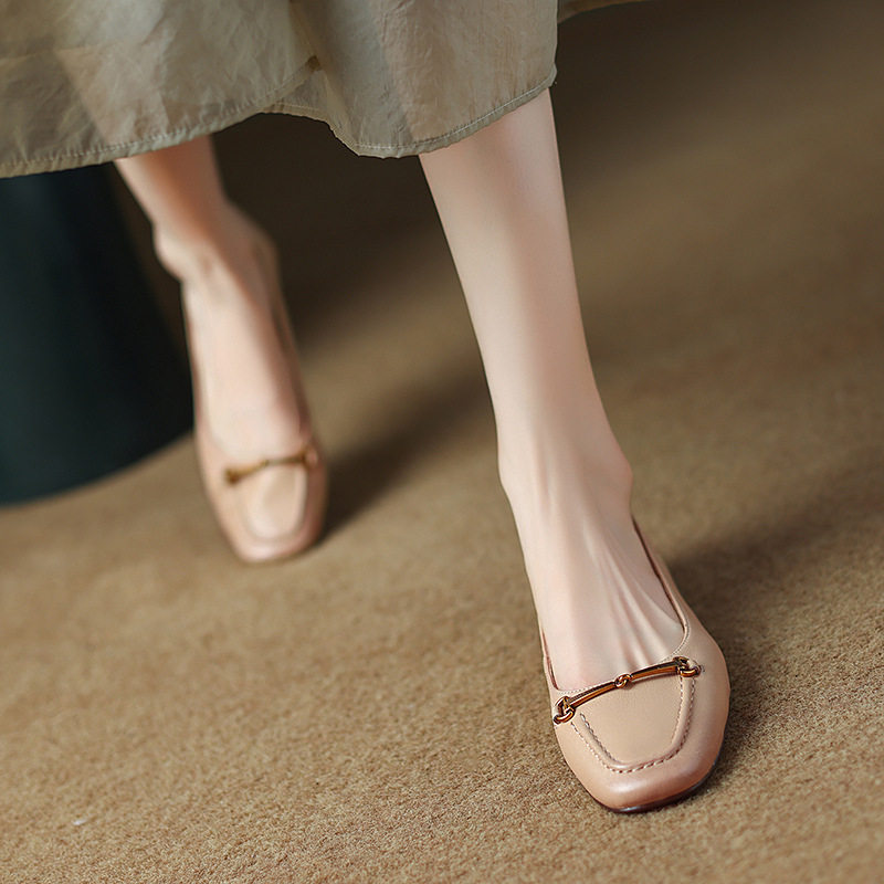 平底单鞋女2023年春秋新款羊皮奶奶鞋百搭浅口软底孕妇豆豆鞋瓢鞋,户外/登山/野营/旅行用品,登山鞋/徒步鞋,淘宝优惠券,粉丝福利购,淘宝优惠卷