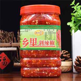 湖南风味乡里剁辣椒1400g辣椒酱农家特产拌饭剁椒鱼头炒菜