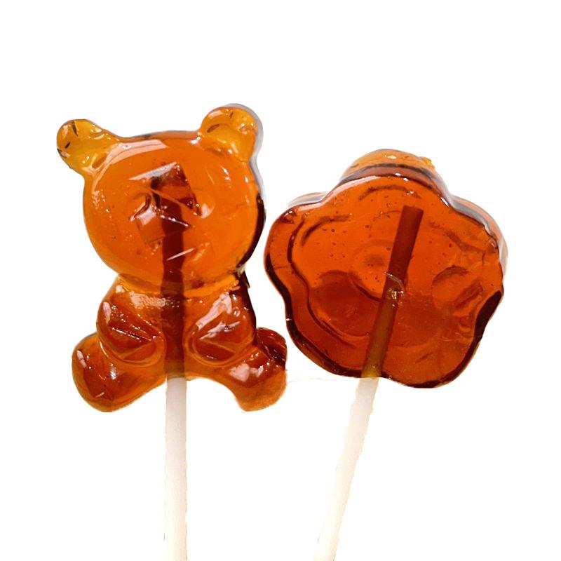 梨膏棒棒糖卡通形软糖梨汁糖果儿童零食独立小包装称重250g