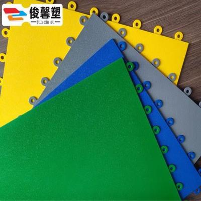 PVC重载工业地板抗压绝缘塑料地垫车间仓库快修车间拼接锁扣地板