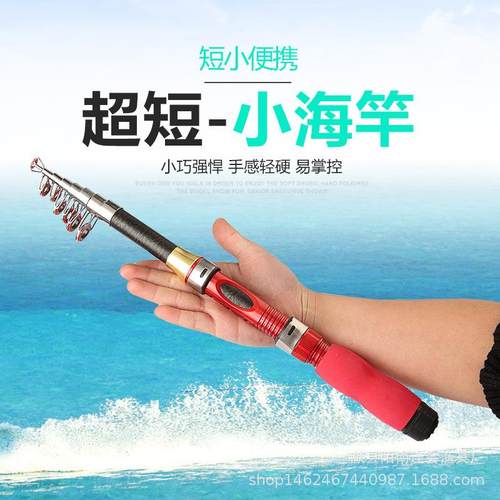 超短海竿迷你小鱼竿抛竿甩竿钓鱼竿旅游鱼杆口袋竿钢笔竿冬钓