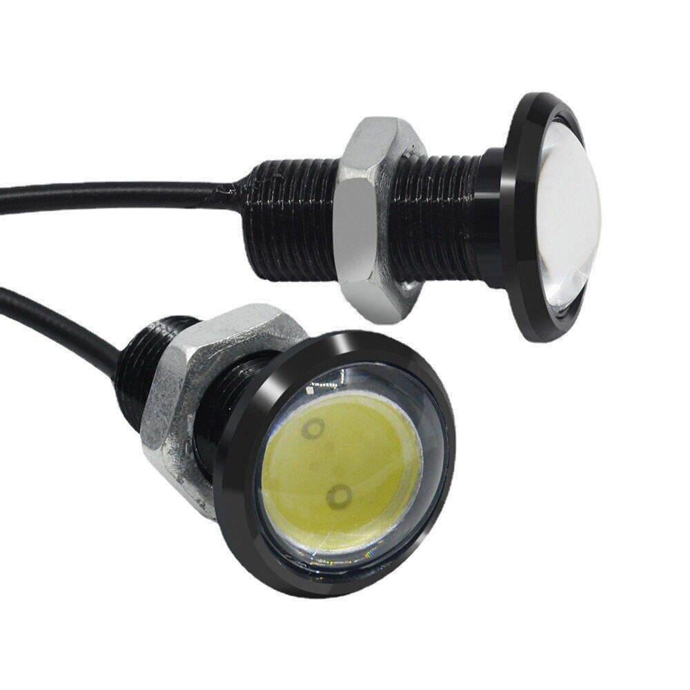汽车led灯鹰眼灯18MM层流氓灯螺丝反击倒车灯摩托改装灯led车灯