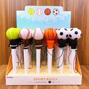 足球篮球弹簧圆珠笔 拳头马桶盖搞怪表情圆珠笔