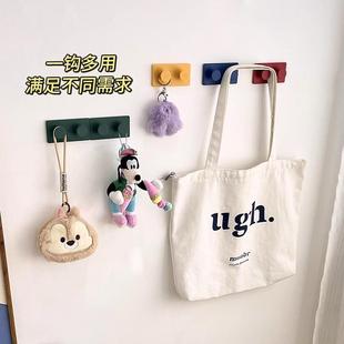 饰粘钩壁挂 免打孔钥匙收纳挂钩墙创意可爱挂钩玄关入户门口衣服装