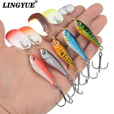 路亚饵复合旋转亮片vib铁板全泳层假饵翘嘴鲈鱼黑鱼军鱼鳜鱼通用