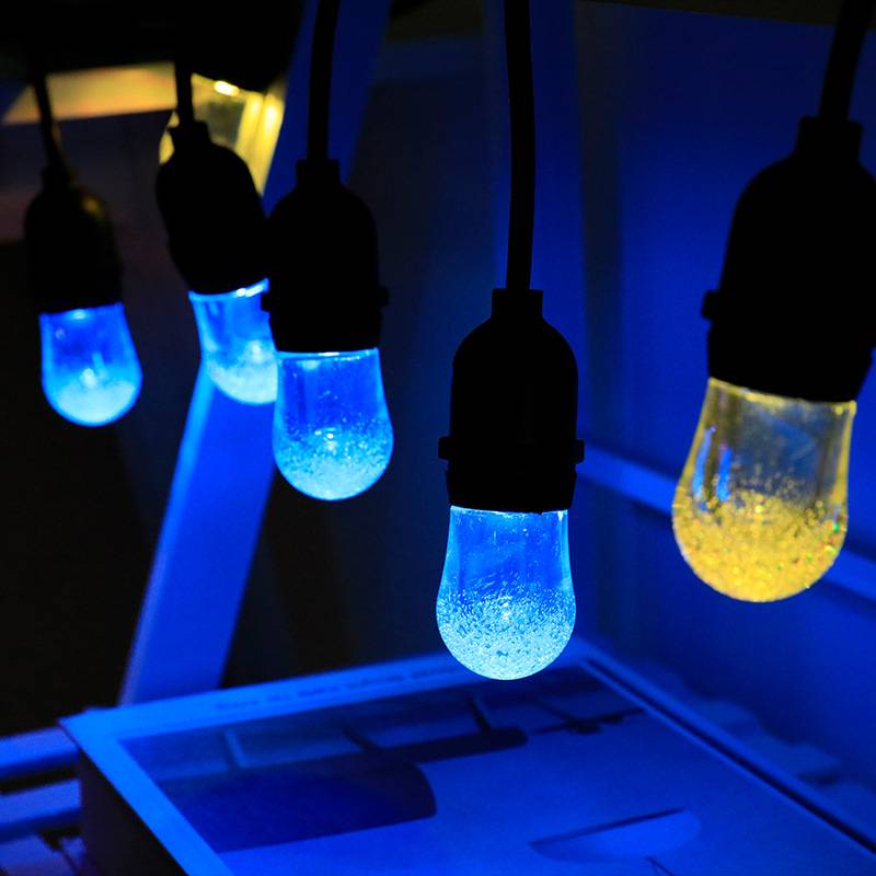 LED点控球泡灯串圣诞节日露营氛围户外庭院usb装饰遥控灯串