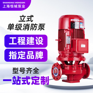 多级消防泵 恒械单级消防泵室外消火栓水泵增压机组长轴消防泵立式