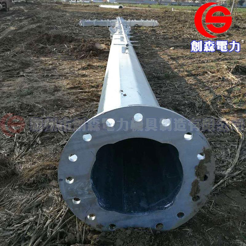 高压电力钢杆直线钢管杆110kv电力钢管塔钢电线杆多种规格