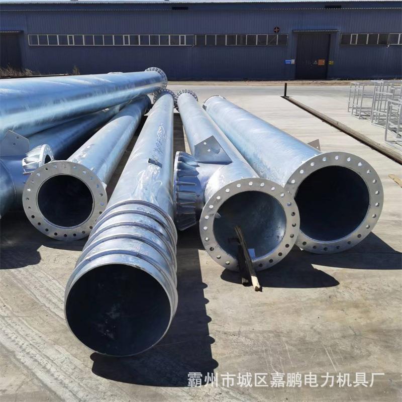 出售10KV电力输送钢管杆 热镀锌35KV直线钢管塔 电力钢杆加工