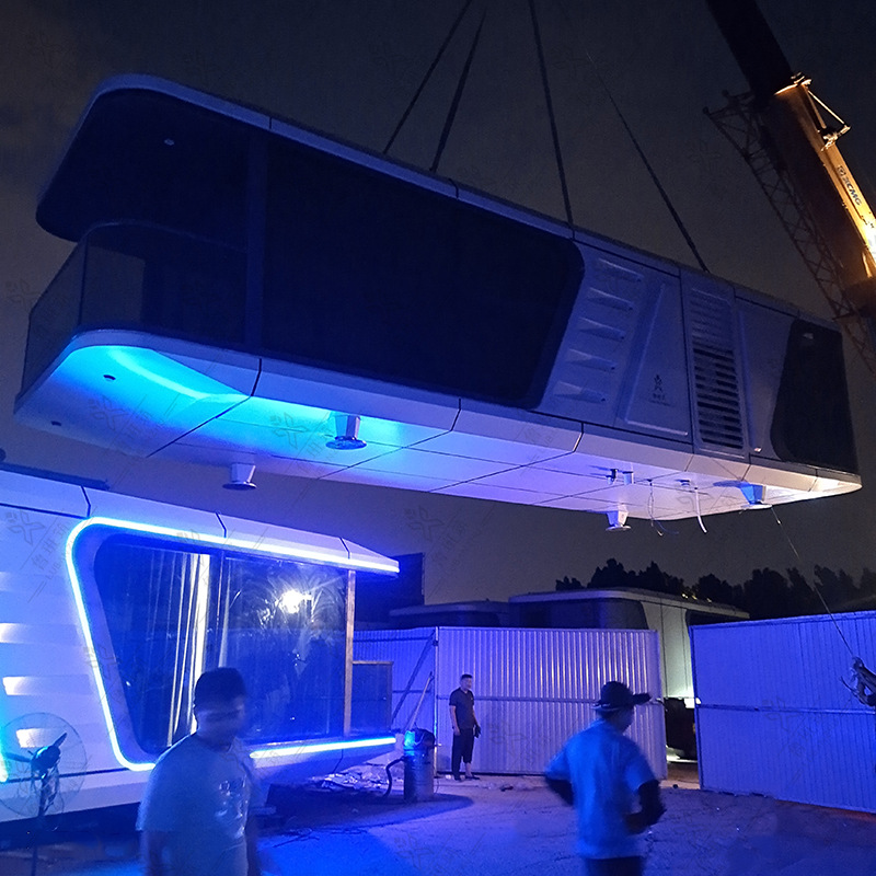 电竞主题模块化酒店 智能生态园区茶山太空舱民宿 野外露营星空房