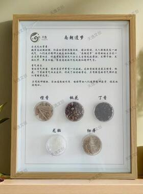 植物标本装饰画中医养生中药材