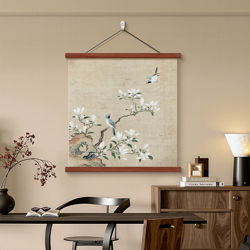 中式喜上眉梢玄关挂画