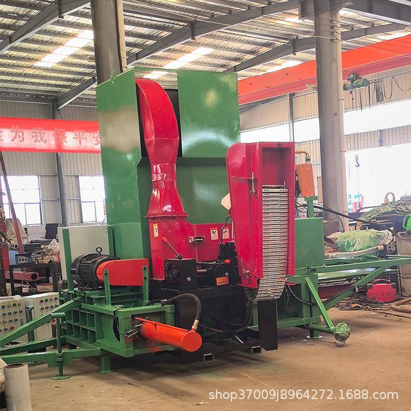 青储液压压块机全自动玉米秸秆打包机青储黄储液压双缸打包机