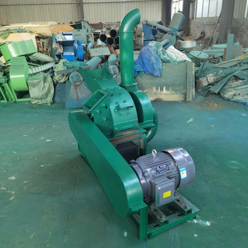 废木头模板打碎机双口椰子壳树枝锯末机家具厂边角料木屑粉碎机