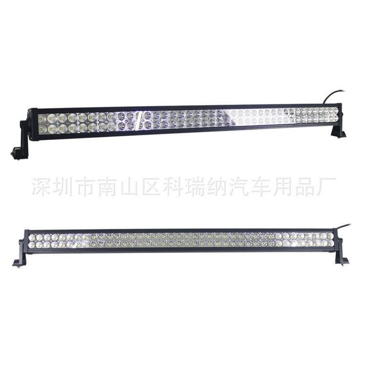 汽车LED长条灯 越野射灯货车超亮灯240W改装双排前杠灯带透镜