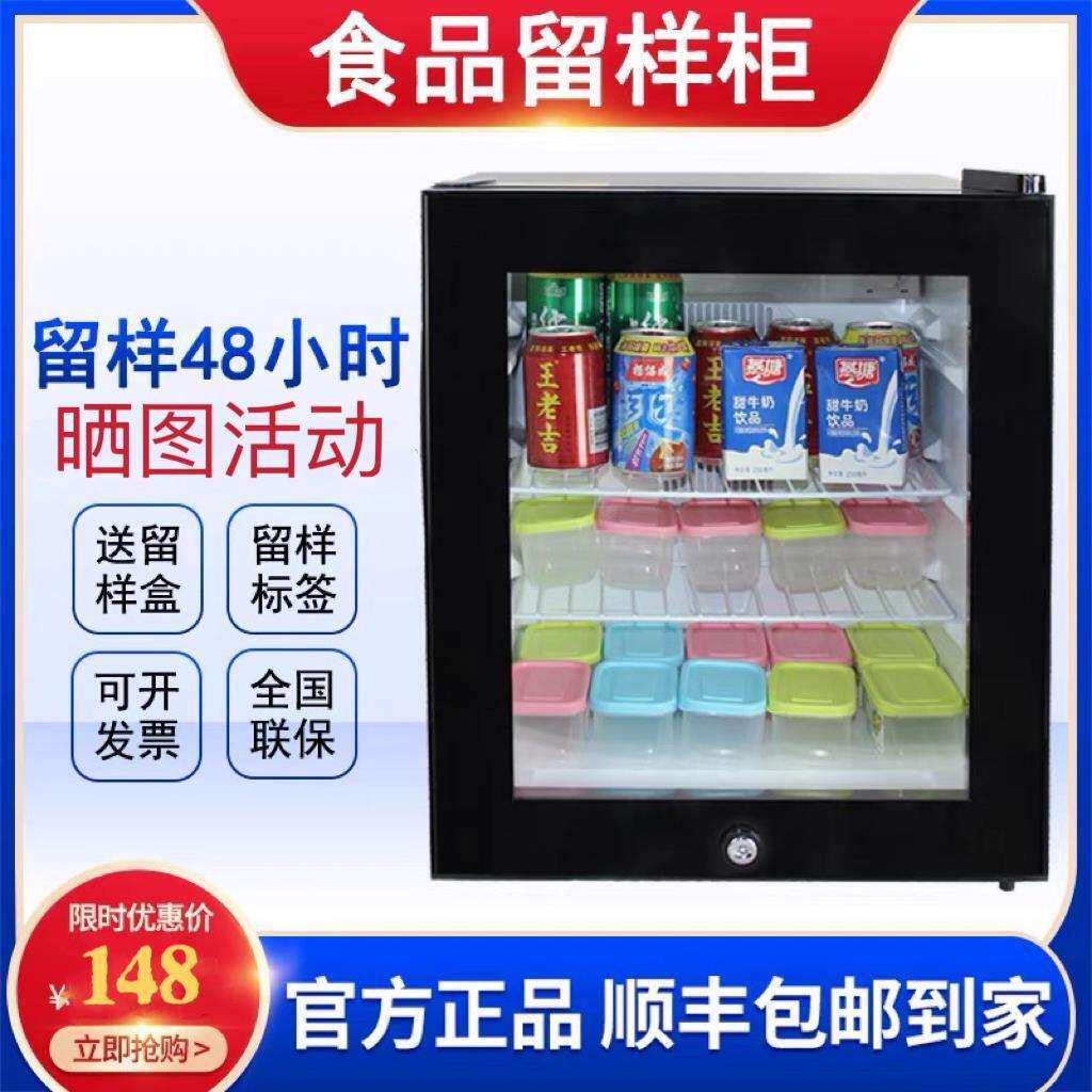 食品留样展示柜带锁冰箱小型节能冷藏迷你车载冰箱