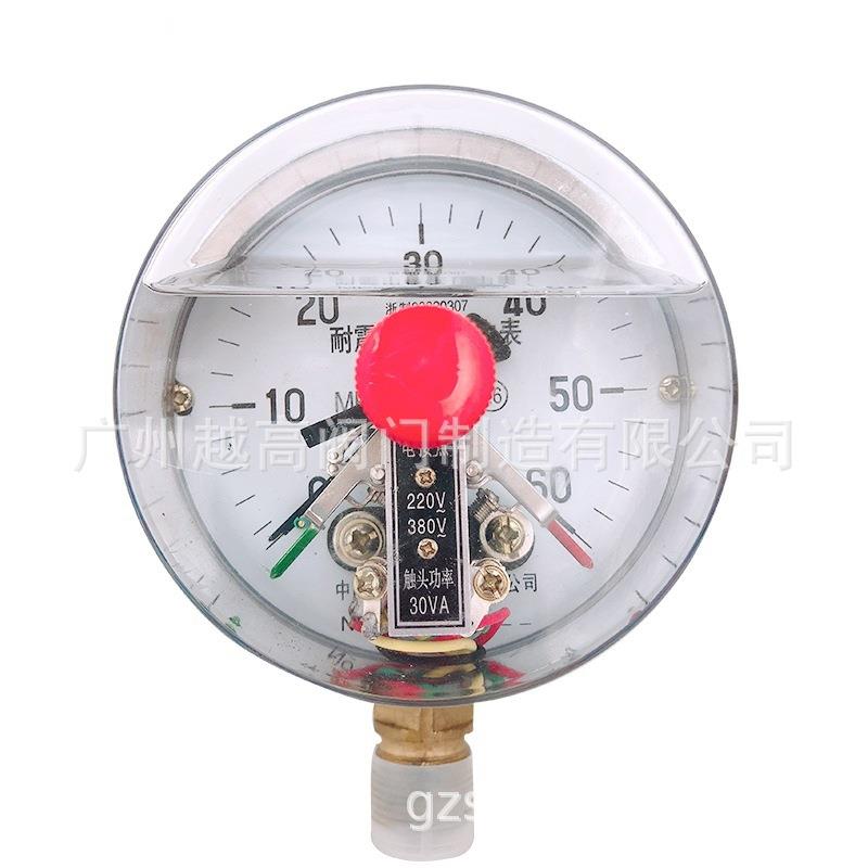 耐震电接点YNXC100 磁助式抗震油压水泵压力控制器油压表万兴富阳