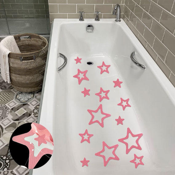 星星浴室防滑贴防水防潮浴缸自粘贴纸厕所地垫儿童防摔倒瓷砖地贴,家庭/个人清洁工具,地垫,淘宝优惠券,粉丝福利购,淘宝优惠卷