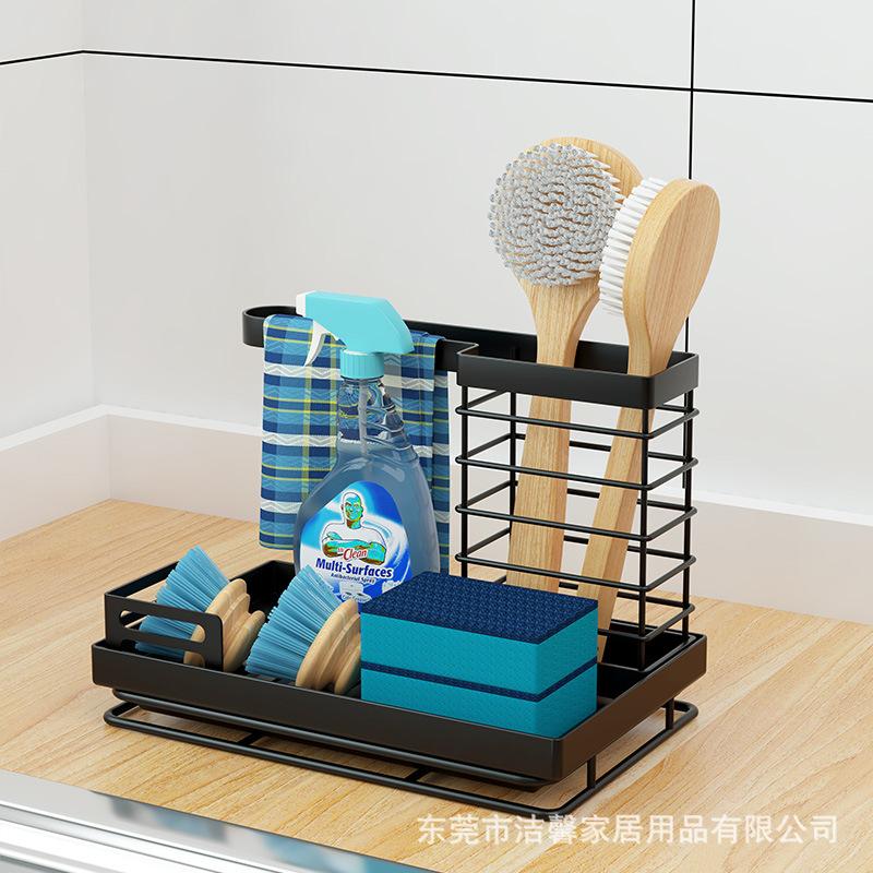 洗碗海绵沥水架多功能抹布架  布 厨房置物架 抹布沥水挂架