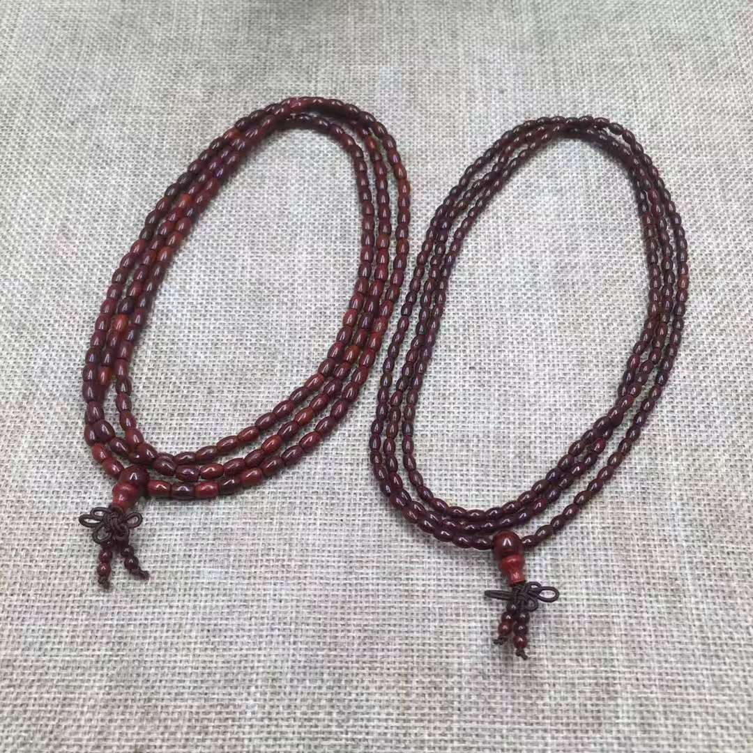 厂家 印度小叶紫檀腰鼓珠手串佛珠小叶紫檀念珠木质手链文盘玩