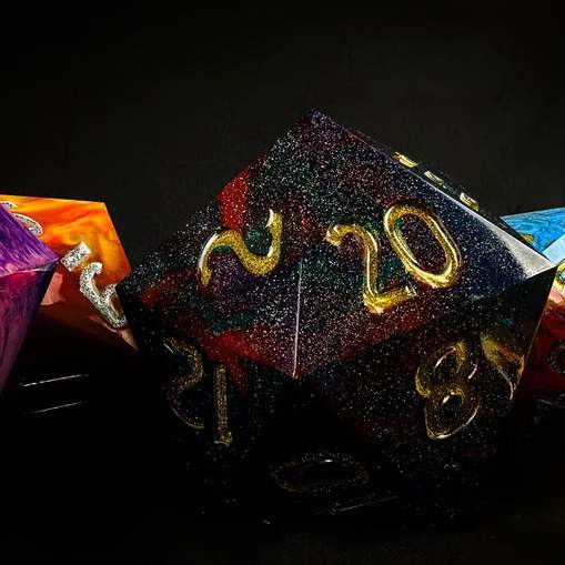 克苏鲁巨型树脂骰子龙与地下城TPRG跑团棋盘游戏色子