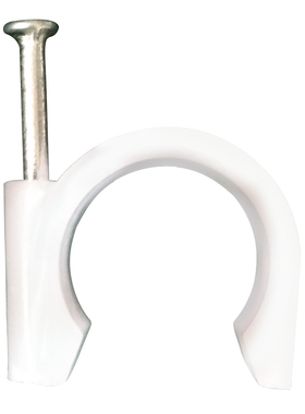 现货PVC加厚塑料管卡电线管精品管扣固定管夹线卡线扣钢钉卡扣 16