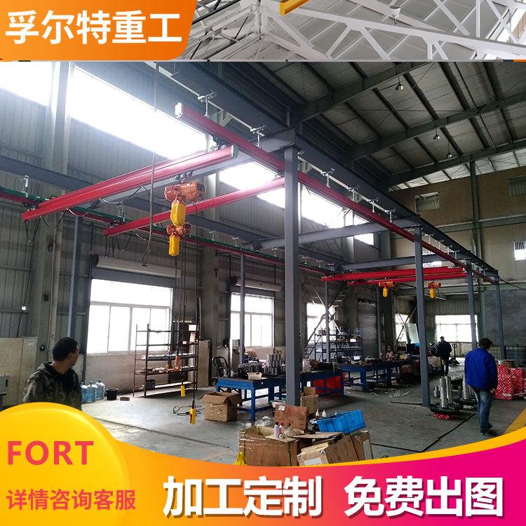 型DMM1t t 柔2性轨道KBK起重机 轻小滑k轨吊机 工业车间组合式kb
