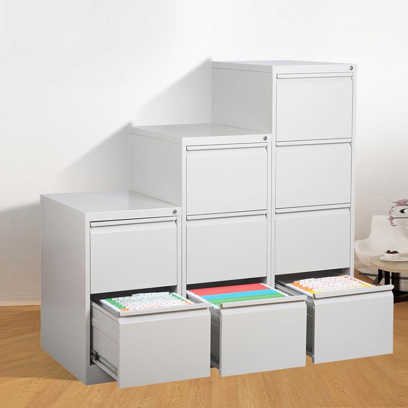 定制卡箱文件柜a4屉挂料快劳资抽式带三锁铁kx-96681皮档案柜 四