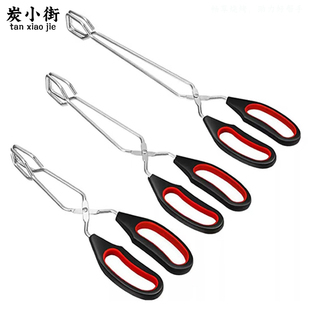 炭小街木炭烧烤夹子炭夹子烧烤夹户外多功能食品夹食物夹炭火钳