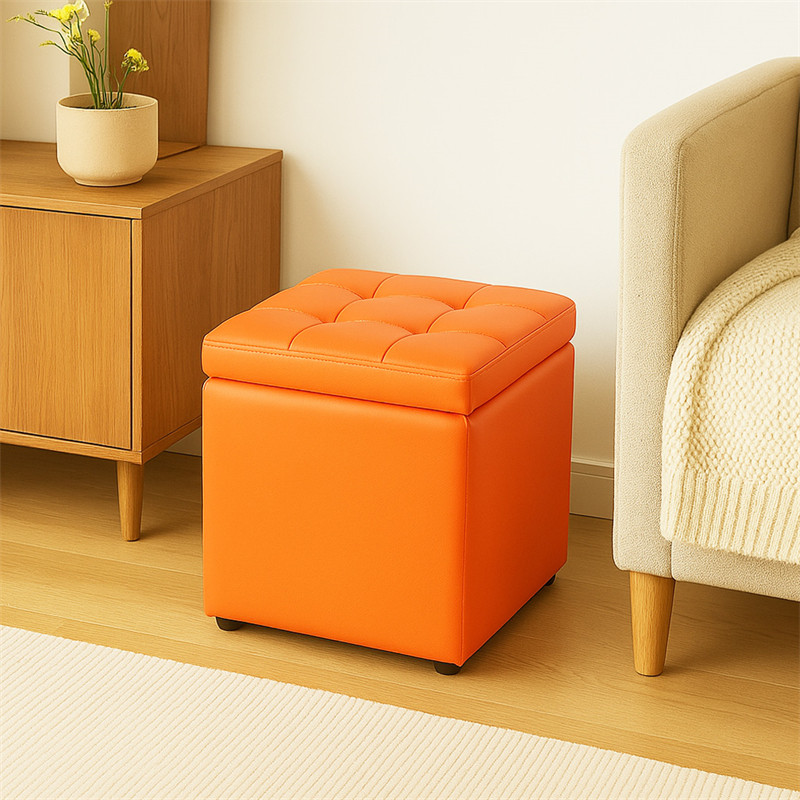 家用时尚沙发凳收纳凳多功能储物凳方凳创意矮凳坐墩可坐人换鞋凳,收纳整理,收纳凳,淘宝优惠券,粉丝福利购,淘宝优惠卷
