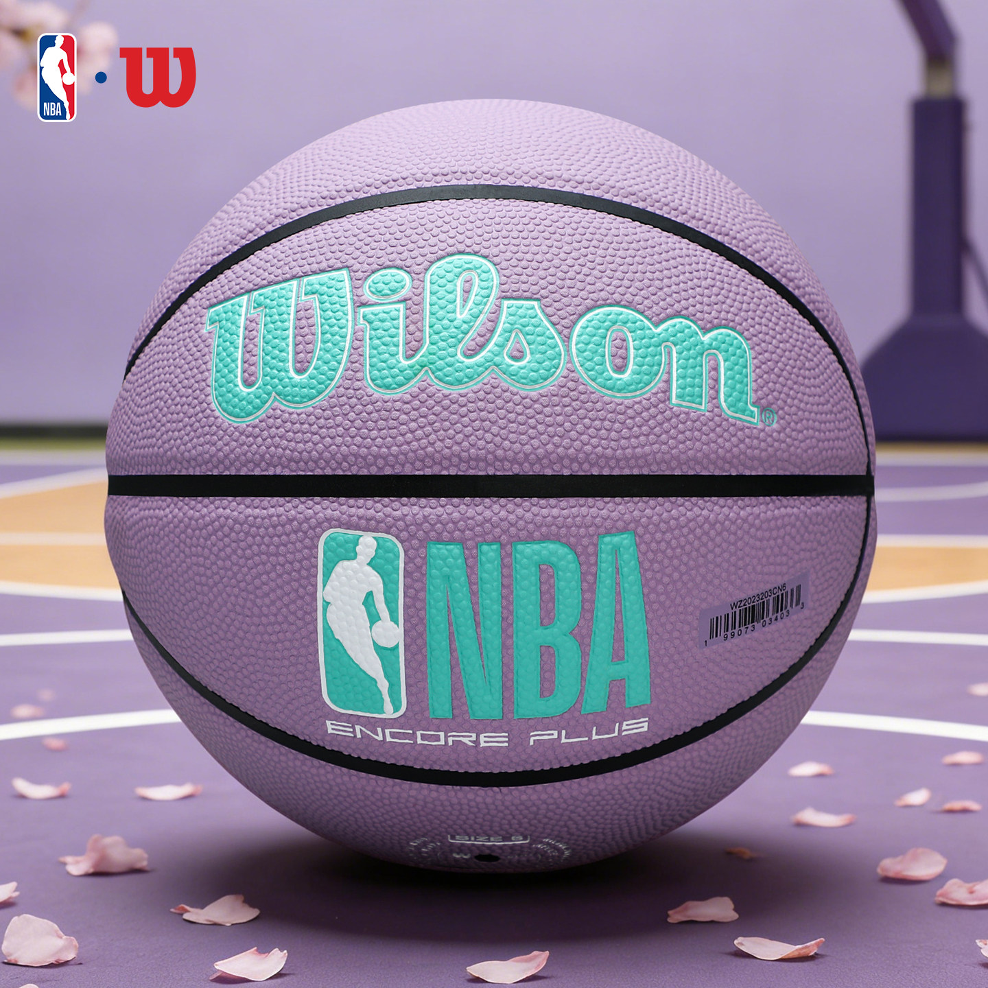 Wilson/威尔胜NBA篮球室内外通用比赛训练防尘PU6号女神配色篮球