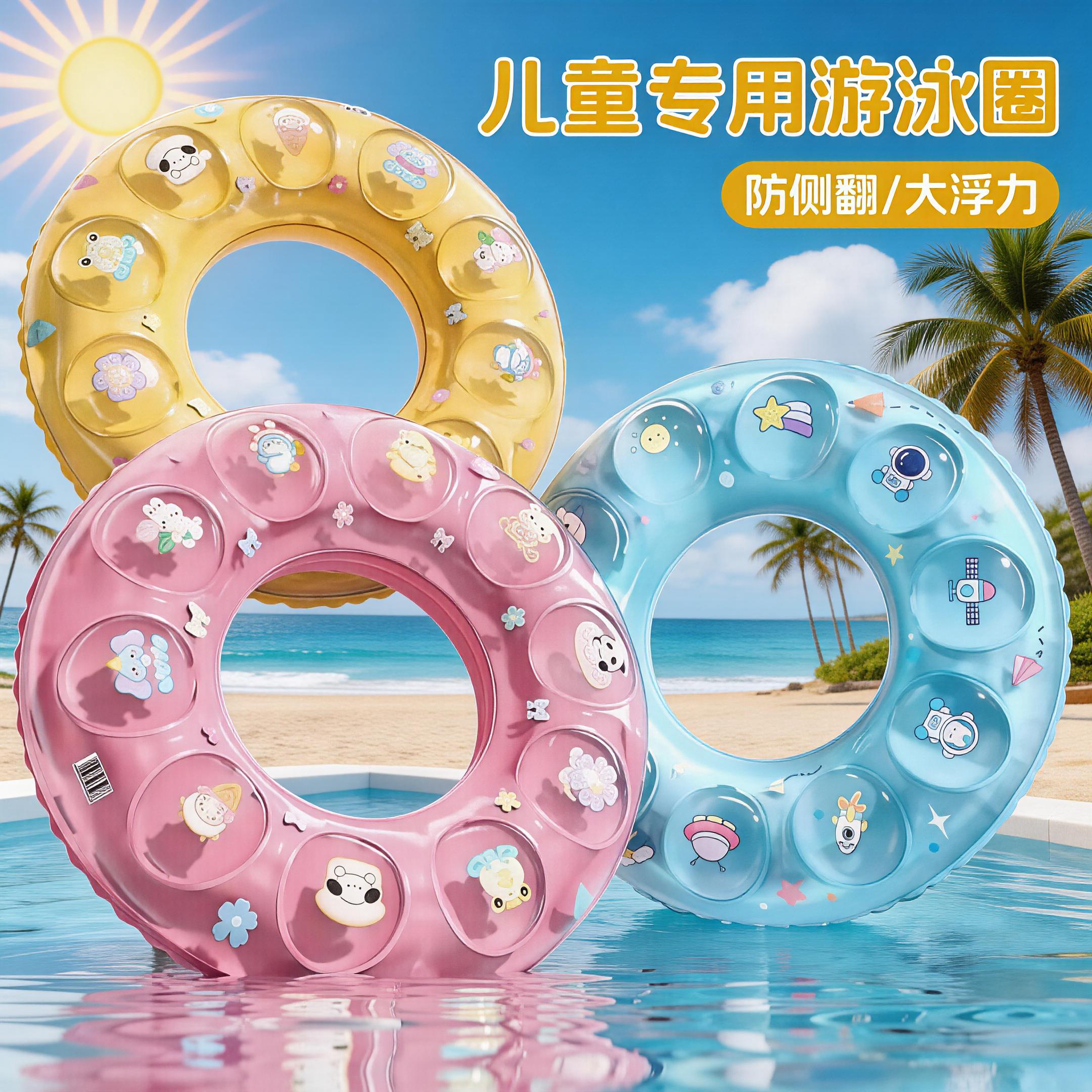 儿童防侧翻加厚泳圈腋下救生圈