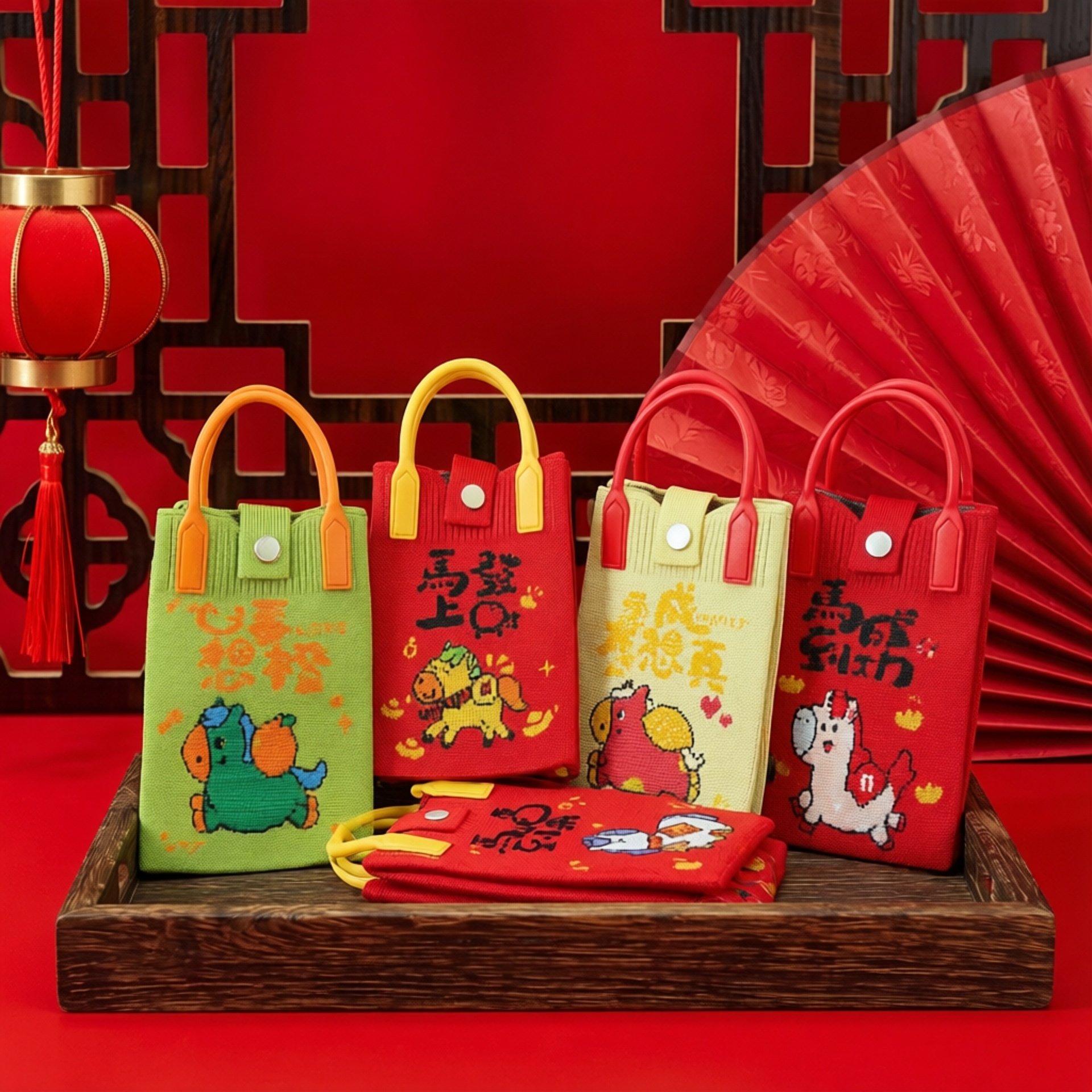 2026马年针织手机包春节新年红色单肩斜跨小拎包发财招财零钱小包,箱包皮具/热销女包/男包,通用款女包,淘宝优惠券,粉丝福利购,淘宝优惠卷