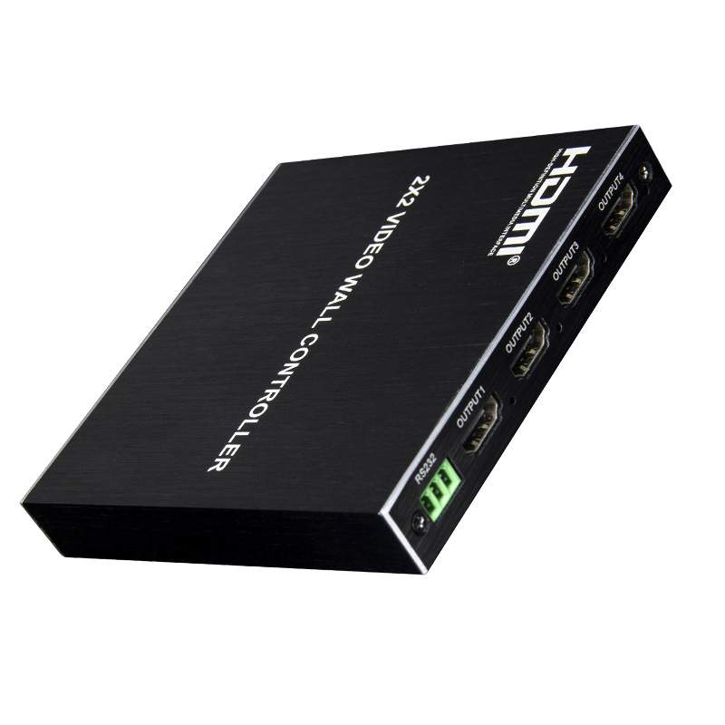 HDMI2x2画面拼接处理器 图像拼屏器 控制器电视墙1080P TV WALL
