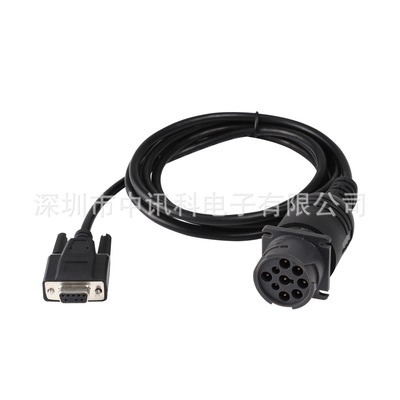 工厂 9 针公头 obd2 obd J1939 ELD 电缆转 obd2 电缆
